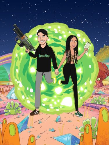 Portrait Rick & Morty Personnalisé photo review